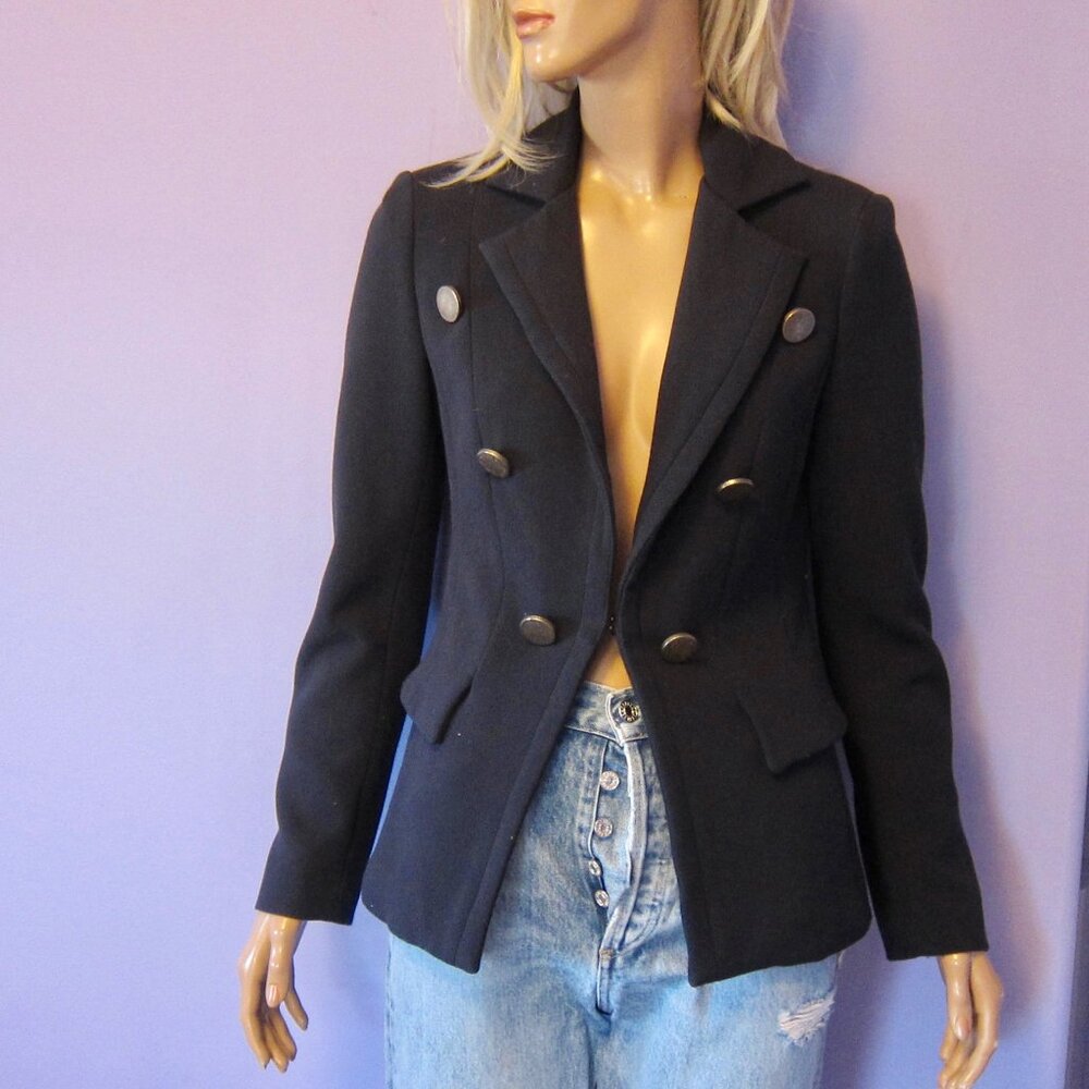 IRIS SETLAKWE NAVY NAUTICAL CLASSIC STRETCH BLAZER